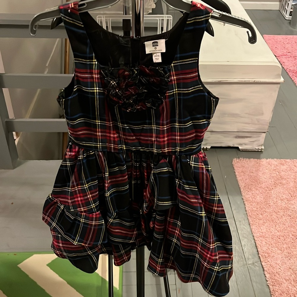 Harajuku mini holiday plaid party dresss